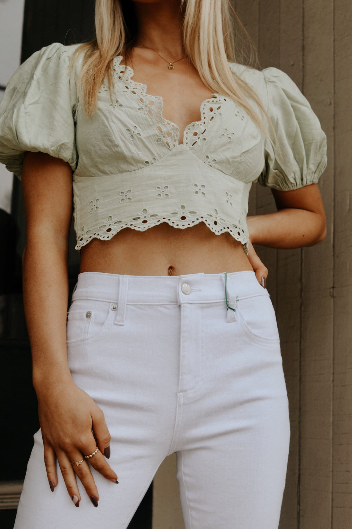 Matcha Babe Crop