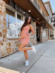 Gave Up On You Dress Coral