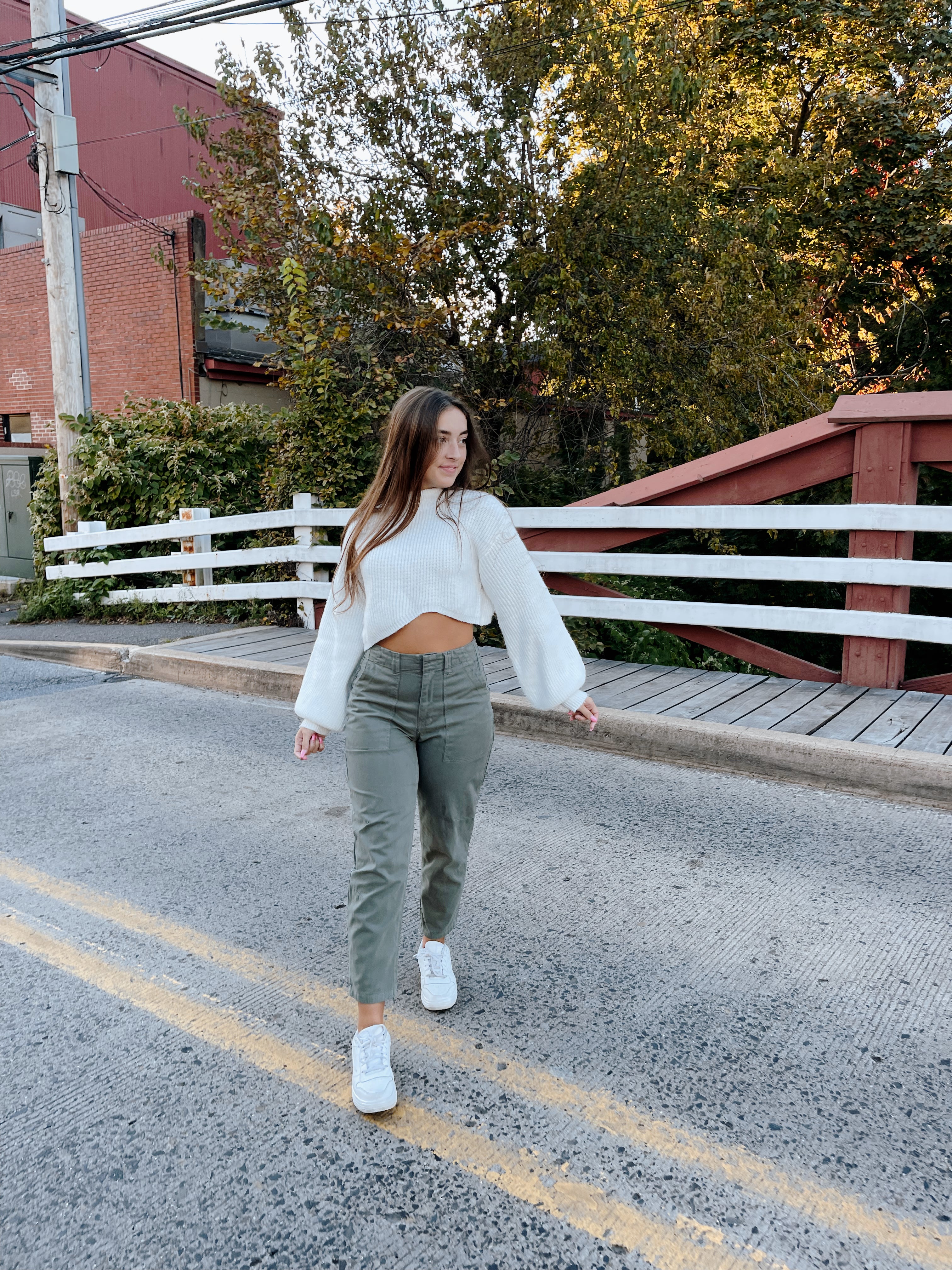 Pamela High Rise Trouser Vine